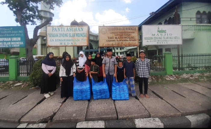 Momen Idul Adha, Grand Dragon dan New Paragon Berbagi Kasih di Tiga Panti Asuhan di Kota Medan