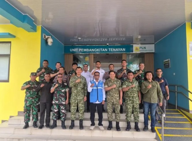 Perkuat Sinergi Pencegahan Karhutla,  Tim Penyuluh Karhutla Mabes TNI Audiensi dengan PLTU Tenayan Raya