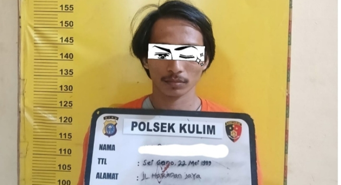 Polsek Kulim Ringkus Pelaku Curanmor Scoopy, Beraksi Terekam CCTV
