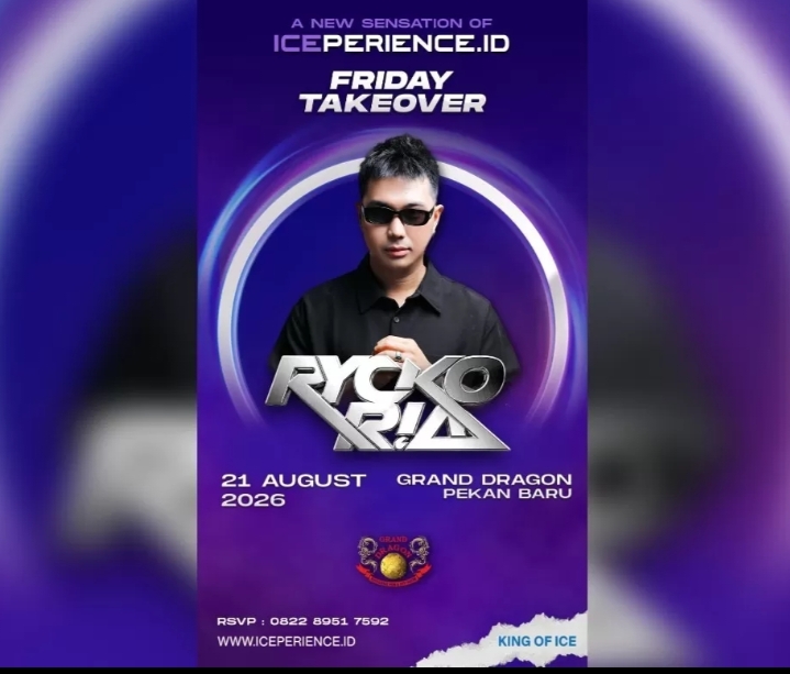 DJ Ricko Ria Siap Guncang Grand Dragon Pekanbaru di Event Bertajuk Friday Takeover
