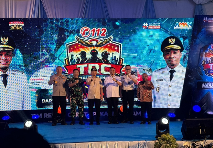 Hadiri Launching TRC 112 Pekanbaru Aman, Kepala Lapas Pekanbaru Perkuat Pembinaan Warga Binaan Lewat MoU dengan Wako Pekanbaru