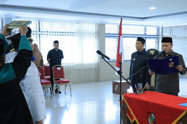 Wali Kota Pekanbaru Lantik Puluhan Pejabat, ini Daftar Lengkapnya