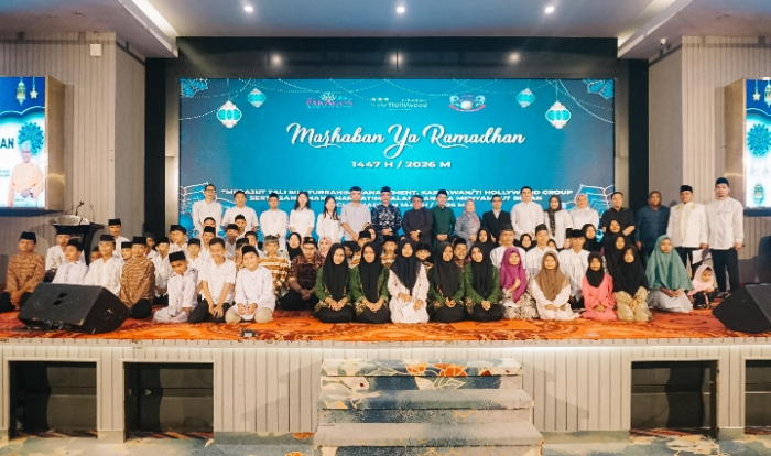 Jelang Bulan Suci Ramadhan, Manajemen New Paragon, Grand Dragon, dan Hotel New Holywood Gelar Santunan Anak Yatim