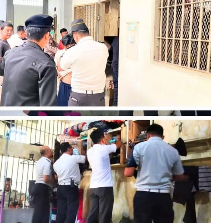 Komitmen Wujudkan Zero Halinar, Lapas Narkotika Rumbai Gelar Razia Rutin Blok Hunian