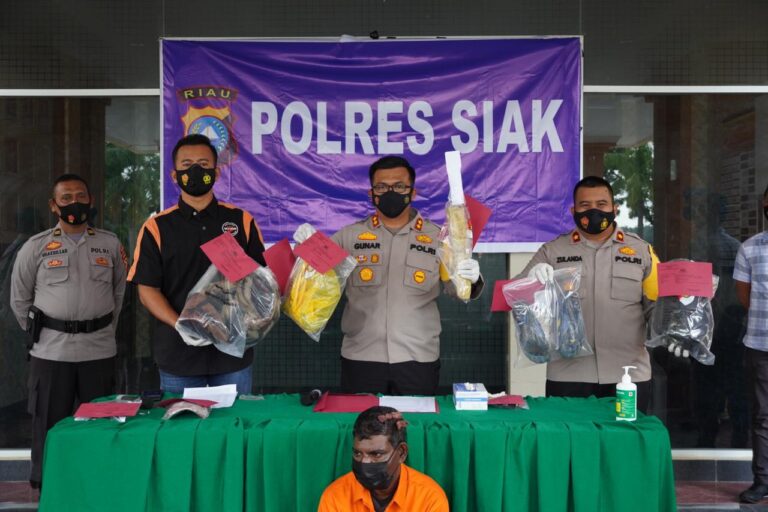 Sempat Buron, Pelaku Penganiayaan Dibekuk Satreskrim Polres Siak