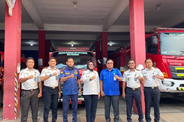 Perkuat Kesiapsiagaan Hadapi Kebakaran, Damkar Pekanbaru Gandeng Lapas
