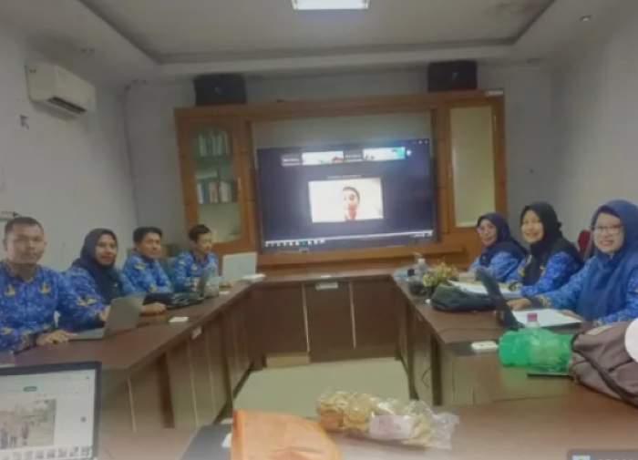 Distankan Pekanbaru Ikuti Rapat Virtual Usulan Program Kampung Nelayan Merah Putih