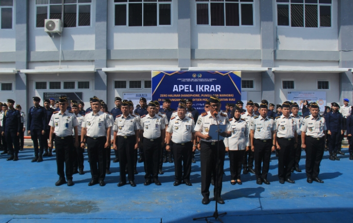 Lapas Kelas IIA Pekanbaru Perkuat Komitmen Zero Halinar Lewat Apel Ikrar Pemasyarakatan Se-Riau