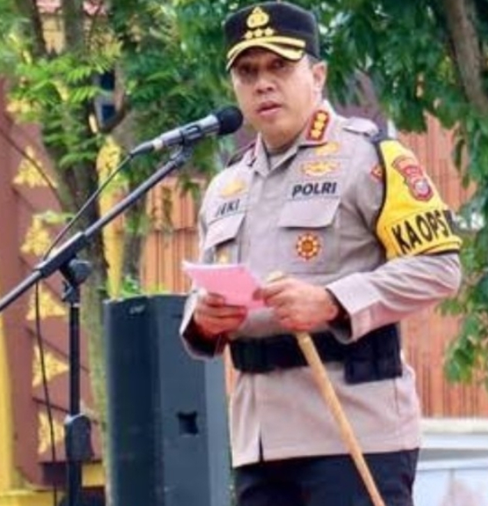 Kapolresta Pekanbaru Pimpin Sertijab Kapolsek Payung Sekaki dan Kasat Samapta 