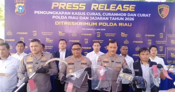 Gelar Ekspos Besar-Besaran, Polda Riau Amankan 525 Tersangka Curat, Curas, dan Curanmor
