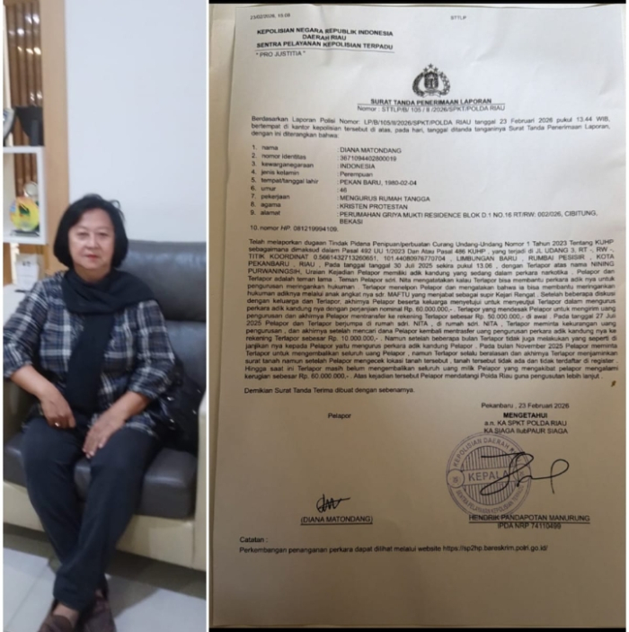 Merasa Ditipu Oleh Markus di Inhu, Korban Laporkan Pelaku Ke Polda Riau