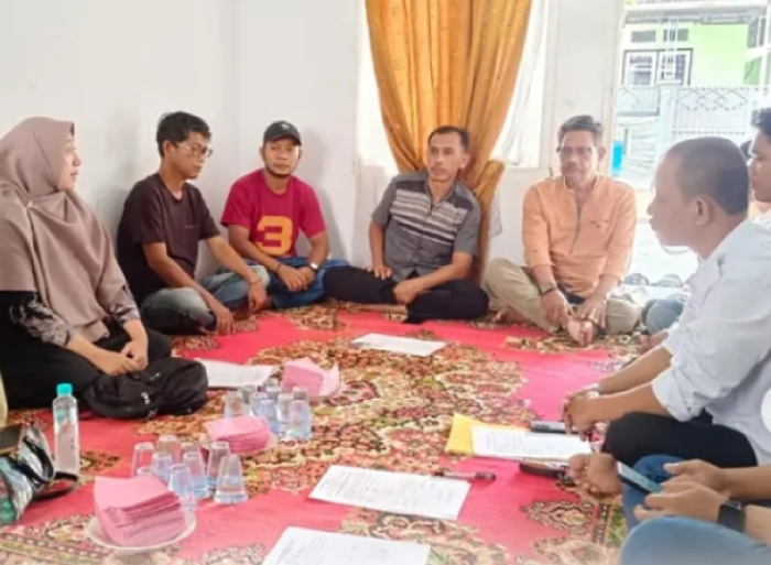 Penyuluh Perikanan wilayah Tuah Madani memfasilitasi penumbuhan Kelompok Pembudidaya Ikan Tuah Lestari