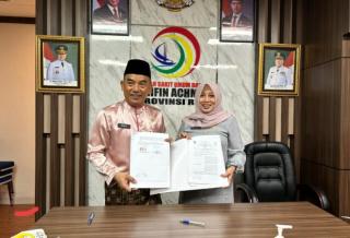 Dinas Kesehatan Pekanbaru Lakukan MoU Dengan RSUD Arifin Ahmad Untuk Penanganan Balita Stunting dan Gizi Buruk
