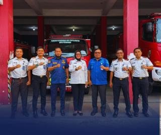 Perkuat Sinergitas, Lapas Narkotika Rumbai Silaturrahmi Dengan BPBD dan DPKP Kota Pekanbaru