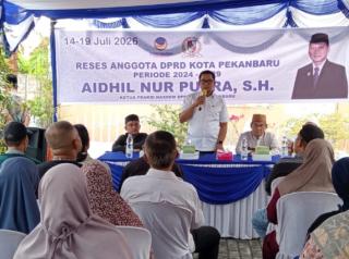 Aidil Nur Putra Reses di Payung Sekaki dan Terima Aspirasi Warga, Simak Apa Saja Keluhannya