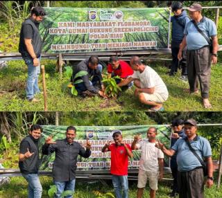 Dukung Lingkungan Lestari, Flobamora Dumai Komit Sokong Program Green Policing di HUT Polri ke-80.