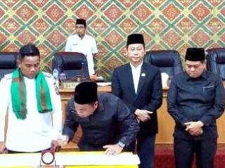 Ketua DPRD Pelalawan Buka Paripurna Teken Nota Kesepakatan KUA-PPA 2023