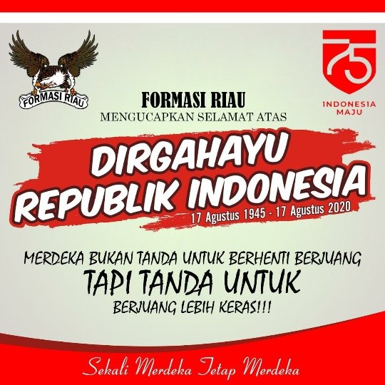 Ucapan HUT RI Ke 75